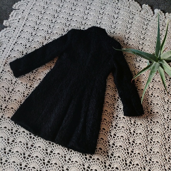 Black Wool Coat - Hilary Radley - Size 6 - Picture 4 of 6